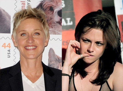Ellen DeGeneres, Kristen Stewart Ellen DeGeneres, Kristen Stewart